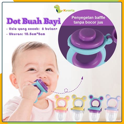 Jual Kyopta Dot Buah Bayi Mpasi Empeng Buah Bayi Baby Fruit Feeder