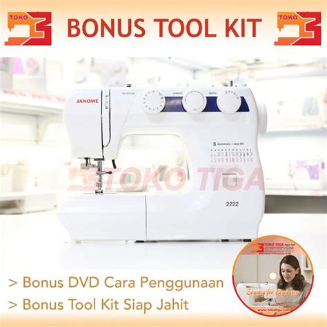 Jual HARGA HEMAT Mesin Jahit JANOME 2222 Multi Fungsi Portable Di Lapak