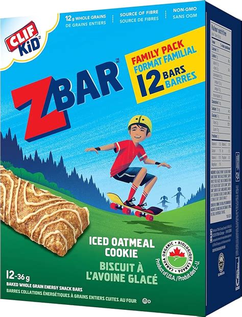 Clif Kid Zbar Organic Energy Bars Iced Oatmeal Cookie 36 Gram