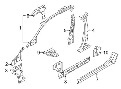 Center Pillar Rocker Hinge Pillar Lincoln Nautilus