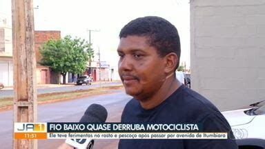 JA 1ª Edição Regional Motociclista fica ferido ao ser atingido por