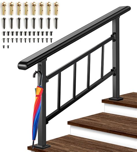 Buy Updated Handrails For Outdoor Steps 2 3 Steps Wrought Iron Stair