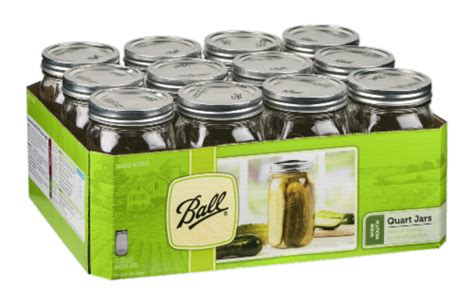 Ball Wide Mouth Quart Jar 12 Ct Kroger