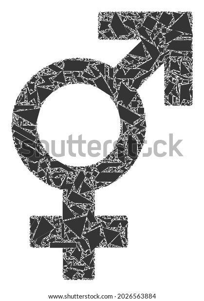 Shards Mosaic Sex Symbol Icon Sex Stock Vector Royalty Free 2026563884 Shutterstock