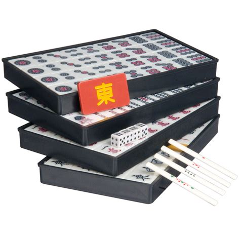 Ymi Japanese Riichi Mahjong Set With White Tiles Ebay