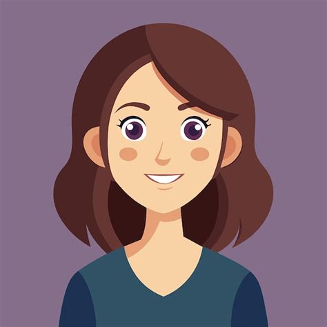 Mujer Joven Sonriente Ann Avatar D Personas Vectoriales Ilustraci N De