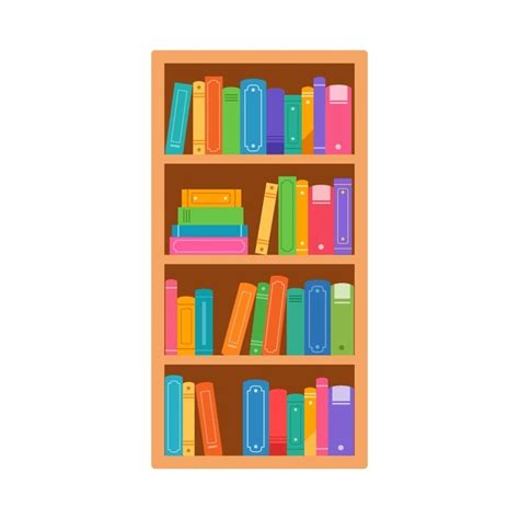 1,461 Books On Shelf Clipart Royalty-Free Images, Stock Photos ...