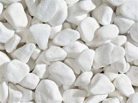 Thassos White Decorative Pebbles Marble Decorative Pebbles By