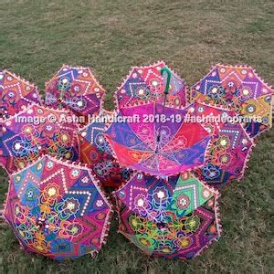 Wholesale Lot Decorative Umbrellas Indian Hand Embroidered Etsy