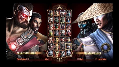 Mkke Shang Tsung And Kano Vs Sub Zero And Raiden Mortal Kombat 9 1080 6000