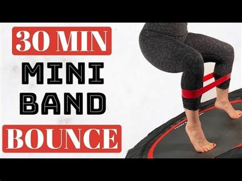 Rebounding Mini Trampoline Mini Band Booty And Thigh Cardio Workout