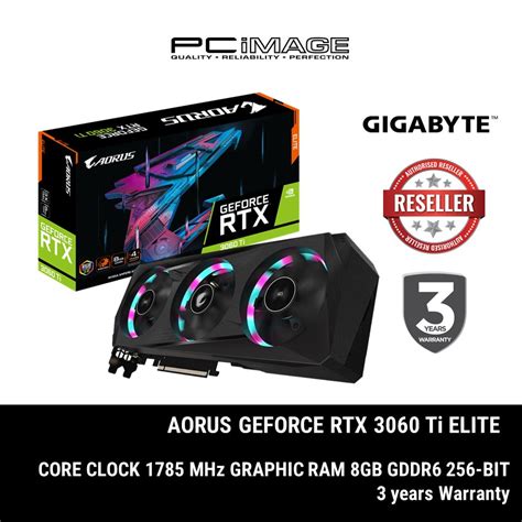 Gigabyte Aorus Gefore Rtx 3060 Ti Elite 8gb Gddr6 256bit Graphic Card Shopee Malaysia