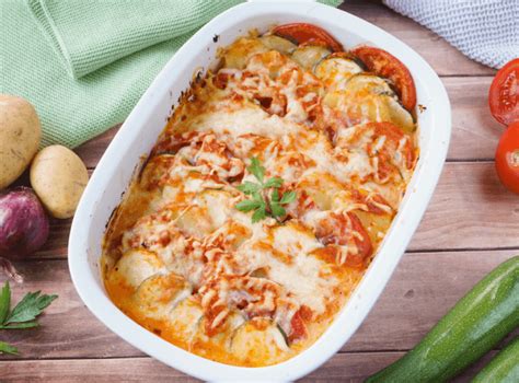 Tomaten Zucchini Kartoffel Gratin