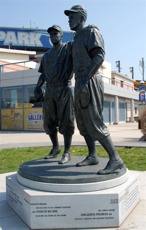 'Total Disgrace': Jackie Robinson Statue Defaced In Brooklyn | WBUR