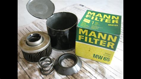 Разобрал масляный фильтр "MANN FILTER MW 65" для мотоцикла после 5000 ...