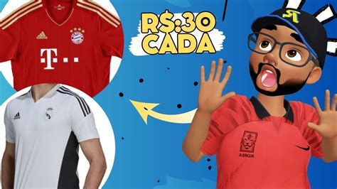 Comprei Duas Camisas De Time Originais Por Reais Youtube