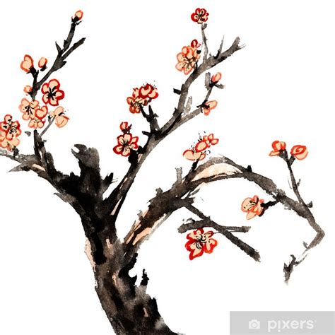 Plum Blossom Drawing Free Download On Clipartmag