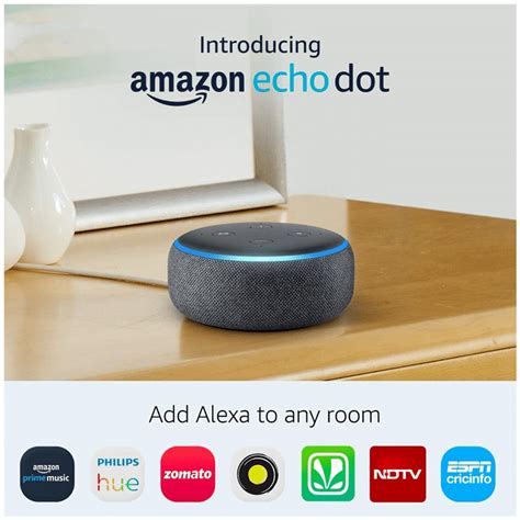 Buy Amazon Echo Dot (3rd Gen) with Built-in Alexa Smart Wi-Fi Speaker ...