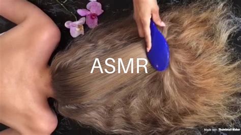 [asmr] Relaxing Hair Brushing And Scalp Massage Stress Relief