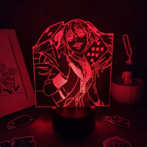 Generic Manga Kakegurui Anime Figure Jabami Yumeko 3D LED RGB Neon