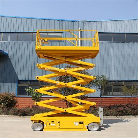 Self Propelled Scissor Lift 4 20m Manual Movable Scissor Lift Hydraulic