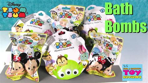 Disney Tsum Tsum Bath Bombs Fizzies Series 2 Mystery Stack Pack Opening Pstoyreviews Youtube