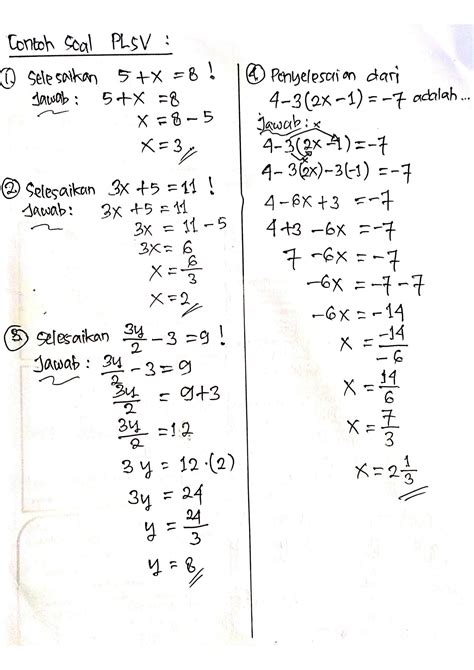 Solution Persamaan Pertidaksamaan Linear Satu Variabel Plsv Ptlsv