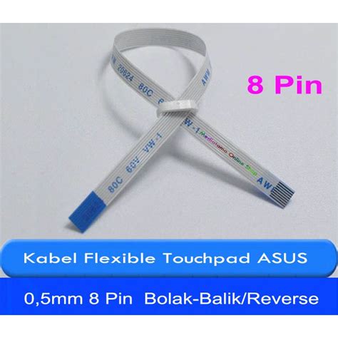 Jual KABEL FLEXIBLE TOUCHPAD ASUS 8 PIN LEBAR 4 5mm JALUR BOLAK BALIK