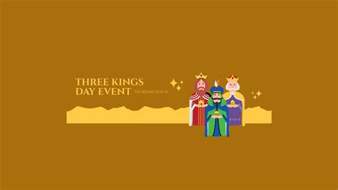 Free Three Kings Day Event Youtube Banner Template Edit Online And Download