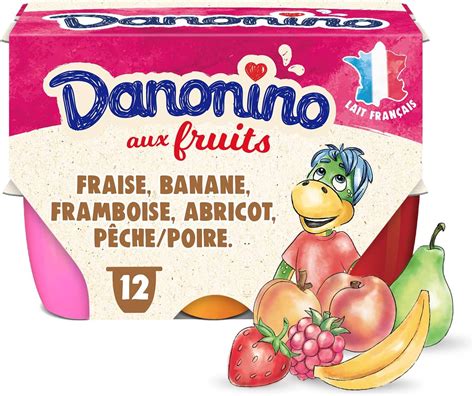 Danonino Petit Suisse Aux Fruits Panach Fraise Abricot P Che Poire