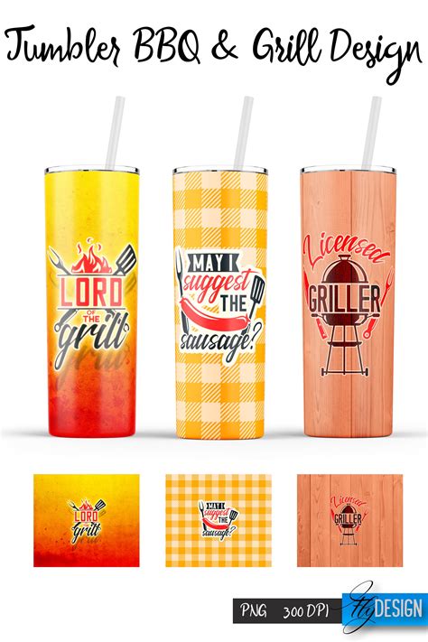 Bbq Grill Tumbler Oz Tumbler Tumbler Wrap