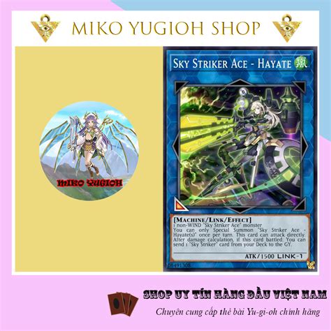 Miko Yugioh Thẻ Bài Yugioh Chính Hãng Tiếng Nhật Sky Striker Ace Hayate Shopee Việt Nam