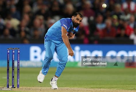 Mohammad Shami Of India During The Icc Mens T20 World Cup Semi Final