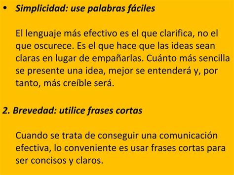 10 Reglas Para Una Comunicación Eficaz Ppt