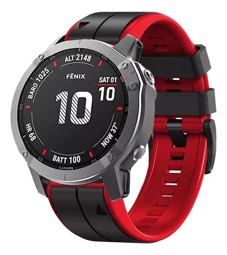 Correa Deportiva Doble Color Compatible Garmin Fenix 7 6 5 Cuotas Sin