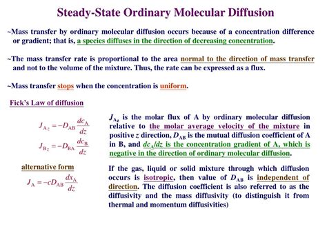 Ppt Mass Transfer And Diffusion Powerpoint Presentation Free