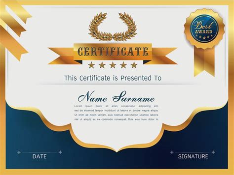 Certificate Layout, Certificate Background, Certificate Design Template ... 