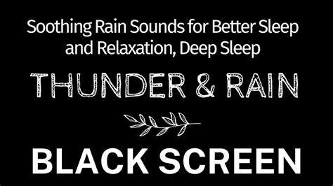 Soothing Rain Sounds For Better Sleep And Relaxation Deep Sleep With