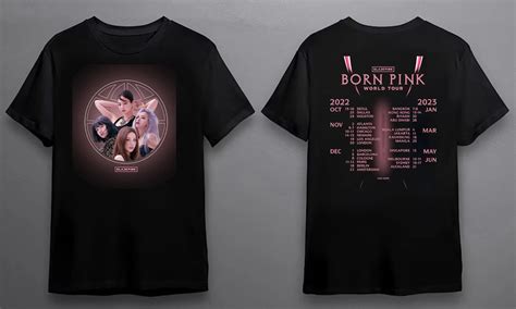 Blackpink T Shirts New BLACKPINK Born Pink World Tour T Shirt