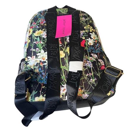 Betsey Johnson Floral Backpack XOHARLO I Love Depop