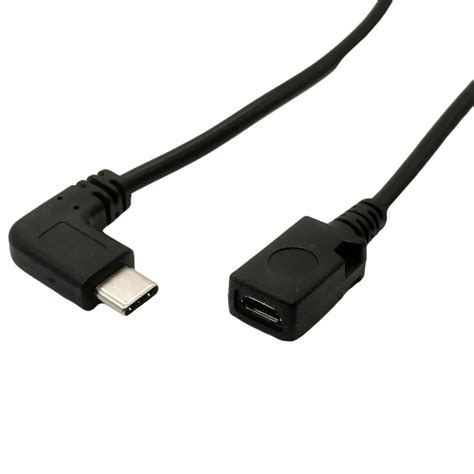 Cable Tipo C Usb C A Micro B Usb 2 0 Cable De 90 Grados En