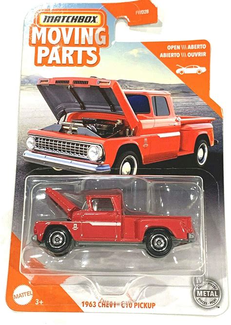 Buy Matchbox 1963 Chevy C10 Pickup, (Red) 2020 Moving Parts Online at