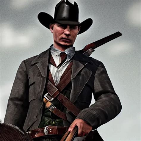 Vladimir Putin As Cowboy Hunter In Hunt Showdown Stable Diffusion