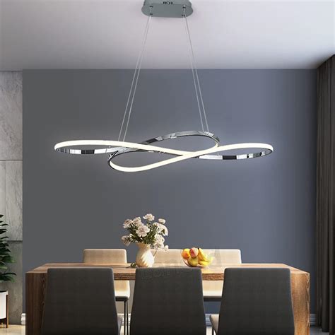 LED Lampadario Soggiorno A Sospensione L100cm 48W Lampada A Tavolo Da