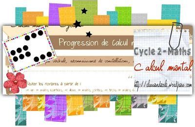 Calcul Mental Cycle Classeur Zil Calcul Mental Lecture Ce