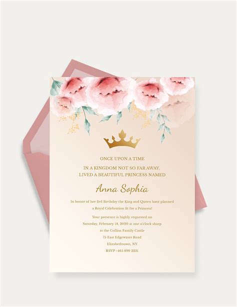 Baby Princess Invites Printable