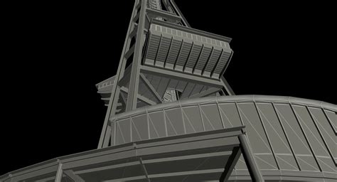 Torre De Seattle Space Needle Modelo D Obj Skp Max Free D