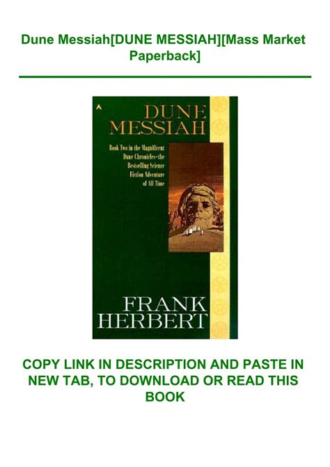 (READ-PDF!) Dune Messiah[DUNE MESSIAH][Mass Market Paperback] PDF