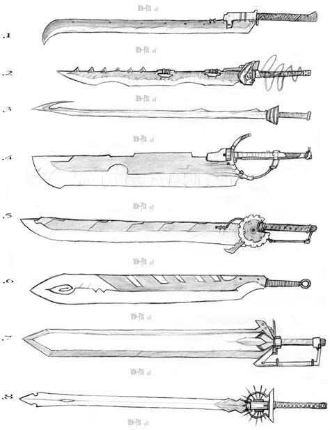 Sword Designs 2 by Iron-Fox on DeviantArt