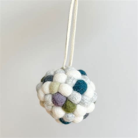 Felt Bauble Multi Kina Nz Design Artspace